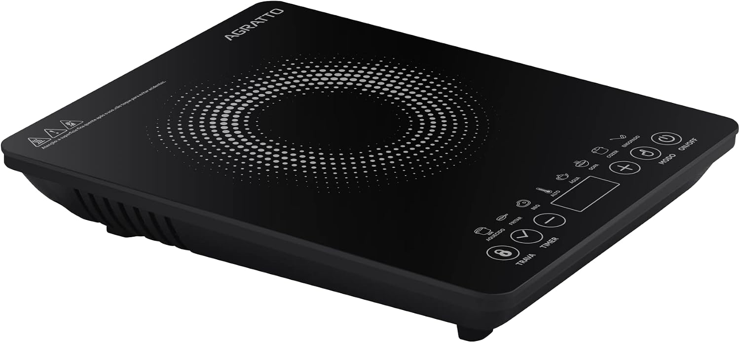 Agratto Cooktop de Indução ACKI01I-02 Preto 1 Boca 2000W 220V — foto 2