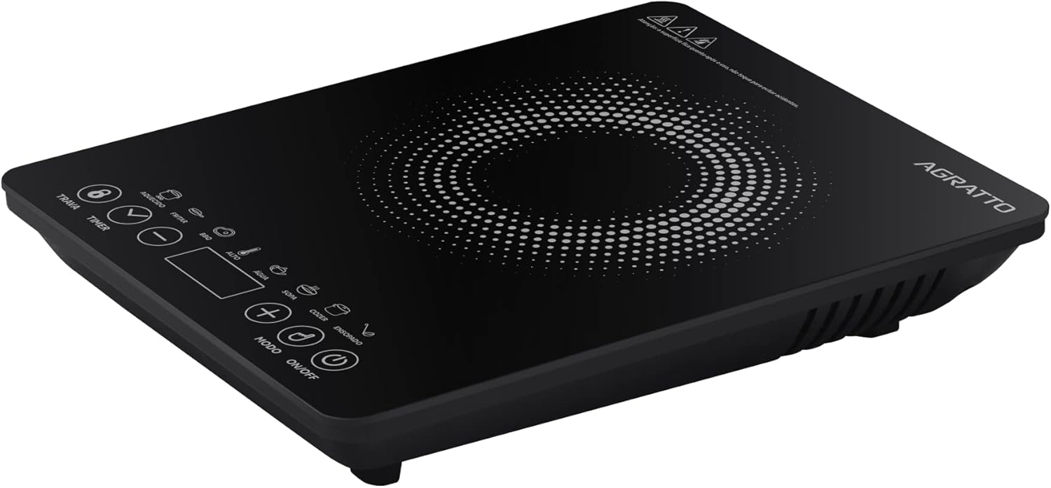 Agratto Cooktop de Indução ACKI01I-02 Preto 1 Boca 2000W 220V — foto 3