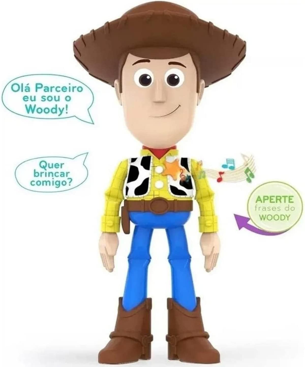 Boneco Woody Articulado com Frases do Filme Toy Story — foto 3
