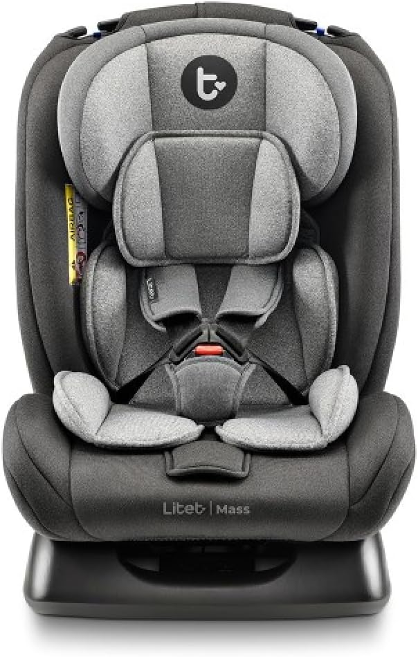 Cadeira para Auto Mass Litet Preta e Cinza - Grupo 0 a 36 Kg - BB458