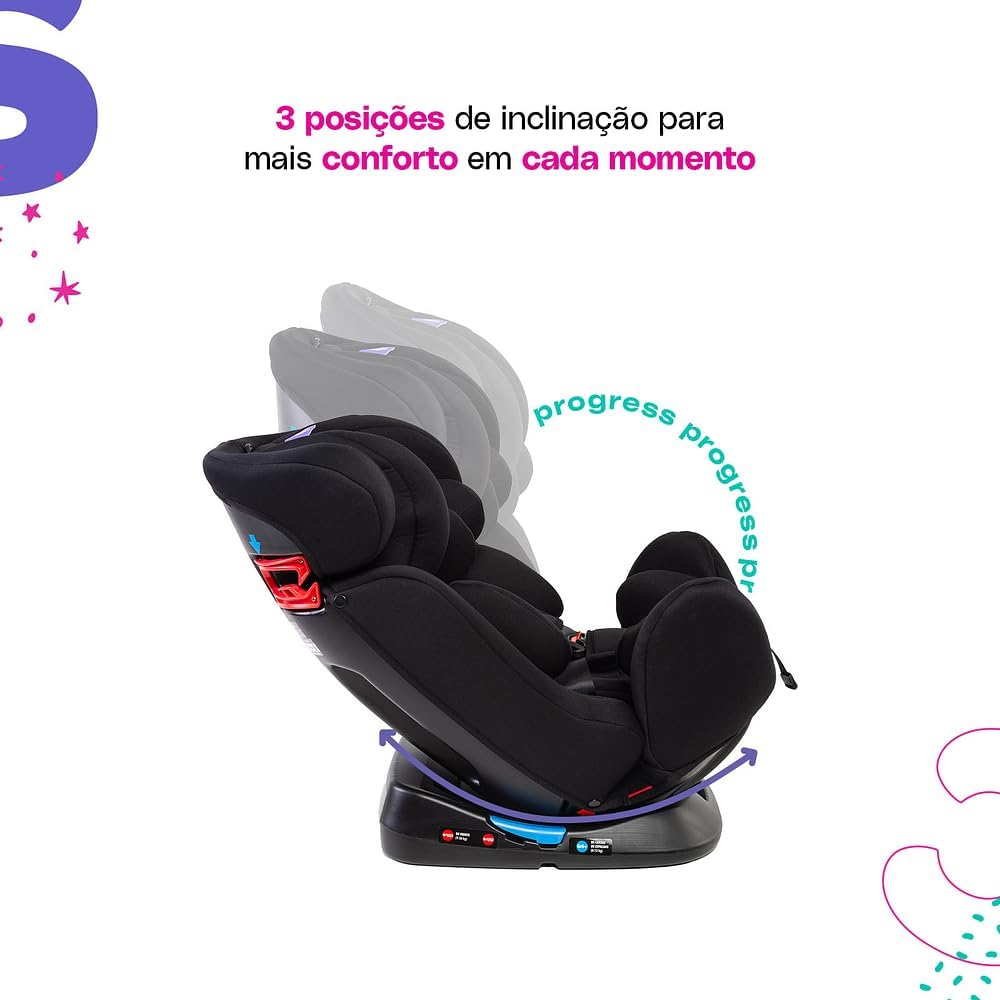 Cadeirinha para Auto Cosco Progress até 36kg - 2 Posições de Inclinação — foto 3