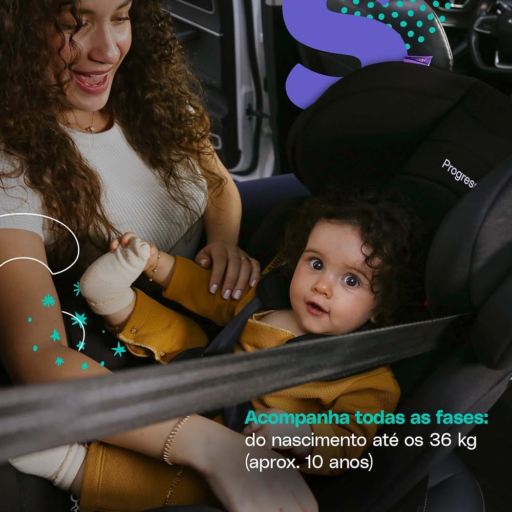 Cadeirinha para Auto Cosco Progress até 36kg - 2 Posições de Inclinação — foto 2