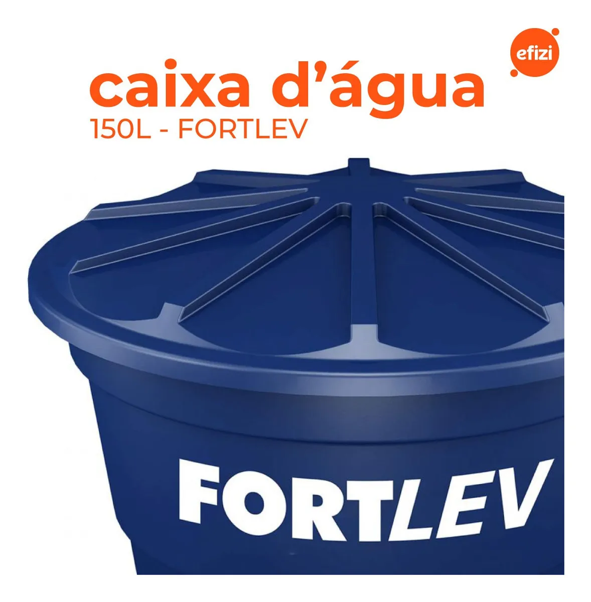 Caixa d'água vertical Fortlev 150L em polietileno — foto 4
