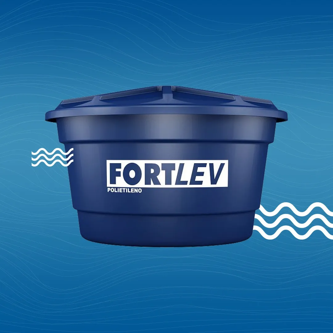Caixa d'água Fortlev 250L vertical polietileno azul — foto 2