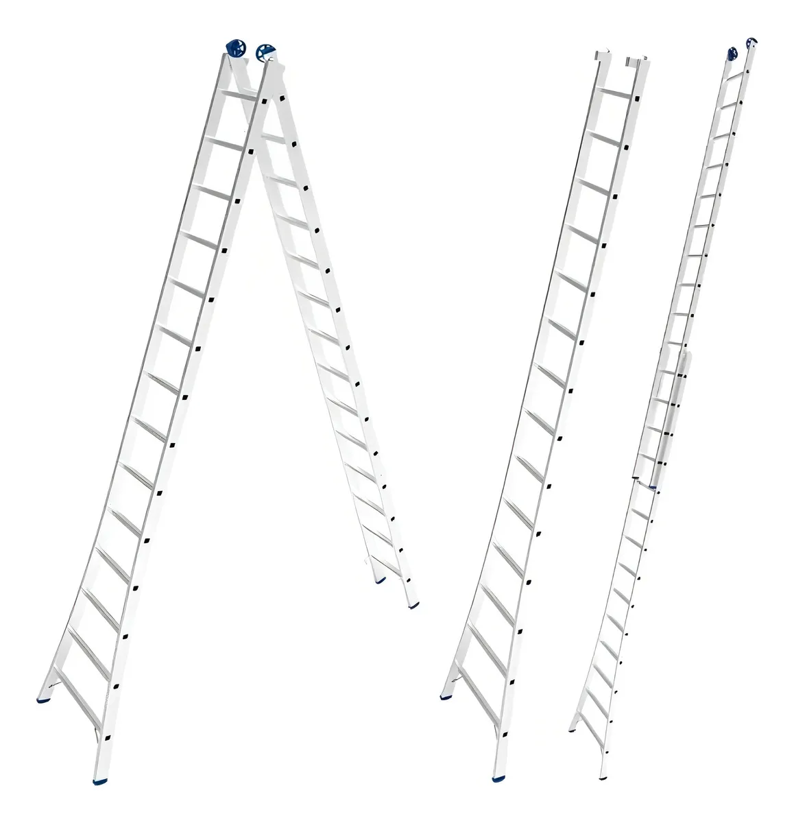 Escada Extensível EVALD MAX 14 Degraus em Alumínio