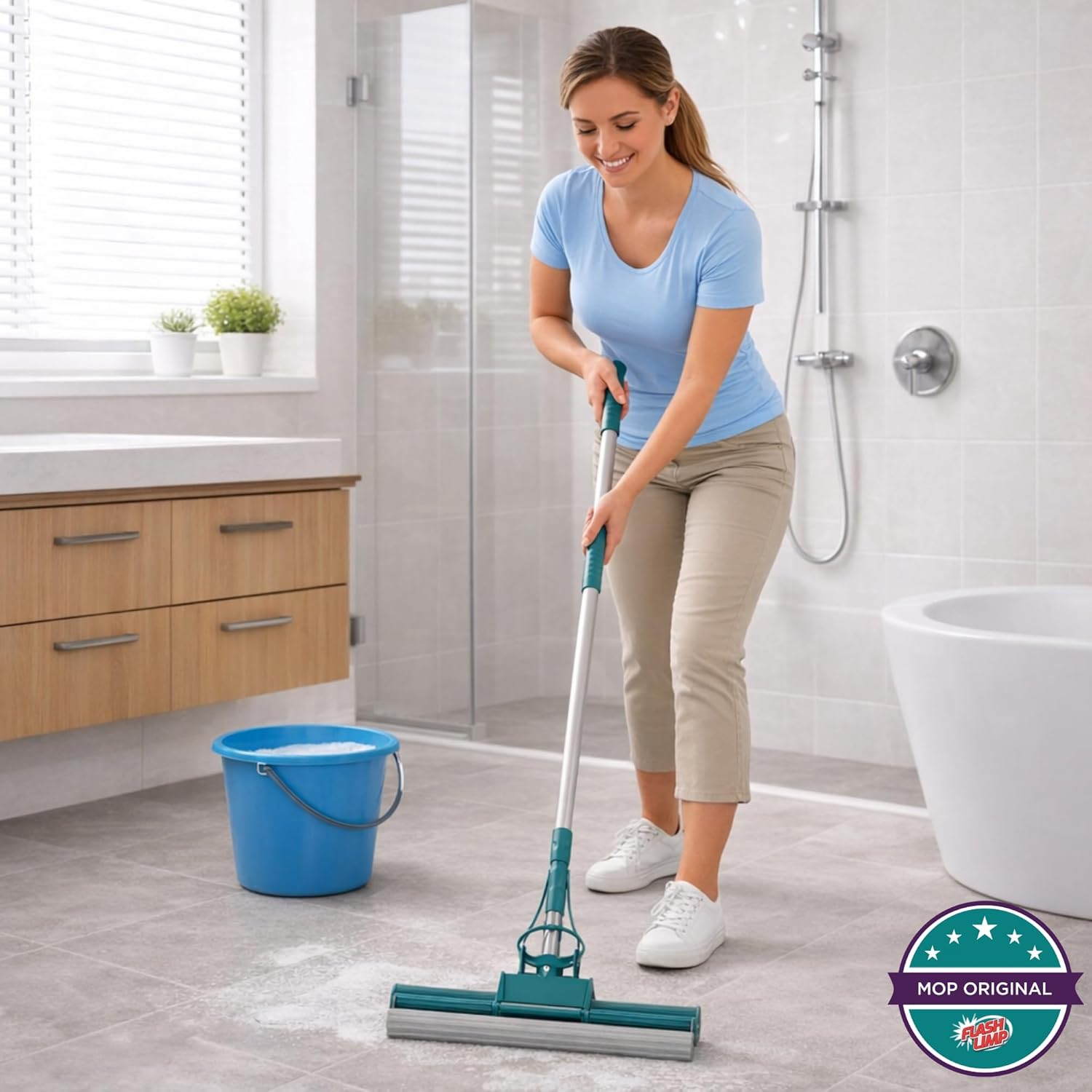 Flash Limp MOP7671 - Mop Limpeza Geral Plus Verde — foto 2