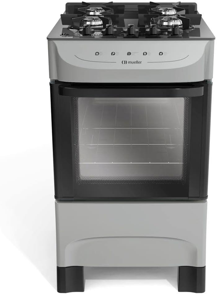 Fogão 5 Bocas Atlas Mesa de Vidro Temperado com Ultra Chama 3700W