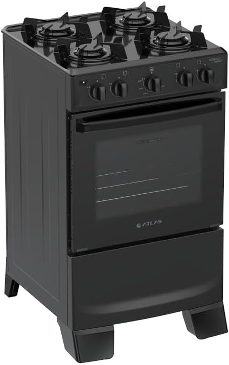 Fogão Automático com Forno de Vidro Duplo - Limpeza Prática