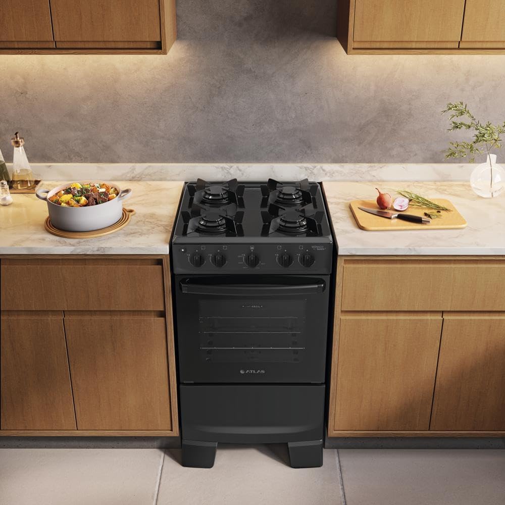 Fogão Automático com Forno de Vidro Duplo - Limpeza Prática — foto 6