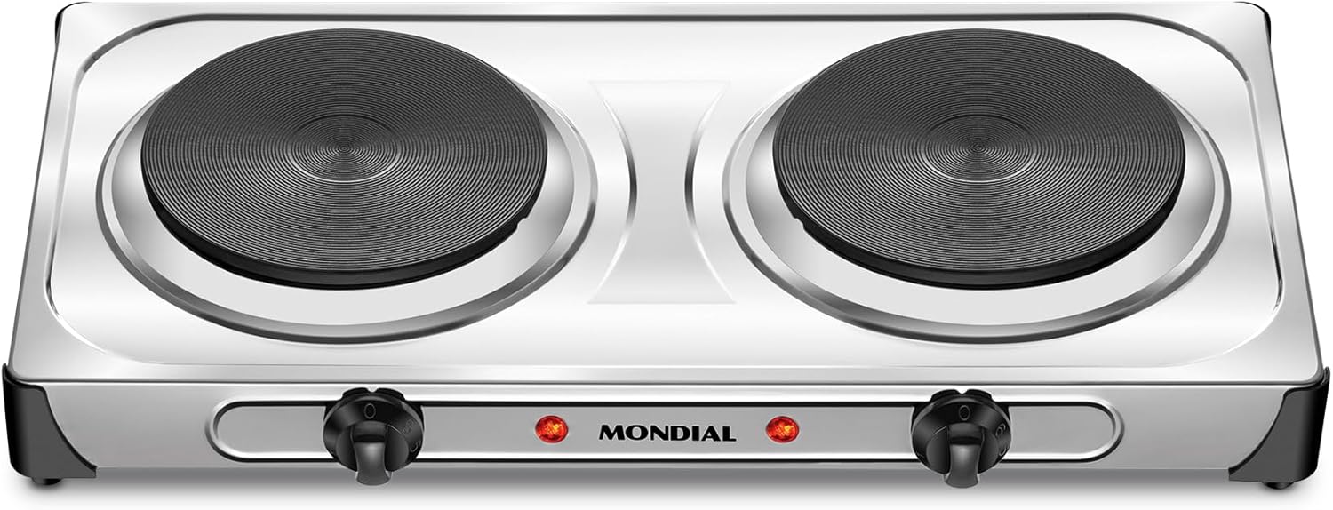Fogareiro Elétrico Duplo Mondial FE-03 2000W Portátil