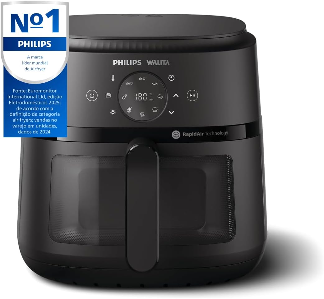 Fritadeira Airfryer Philips Walita 6,2L com Tecnologia RapidAir e 13 Modos de Preparo — foto 2