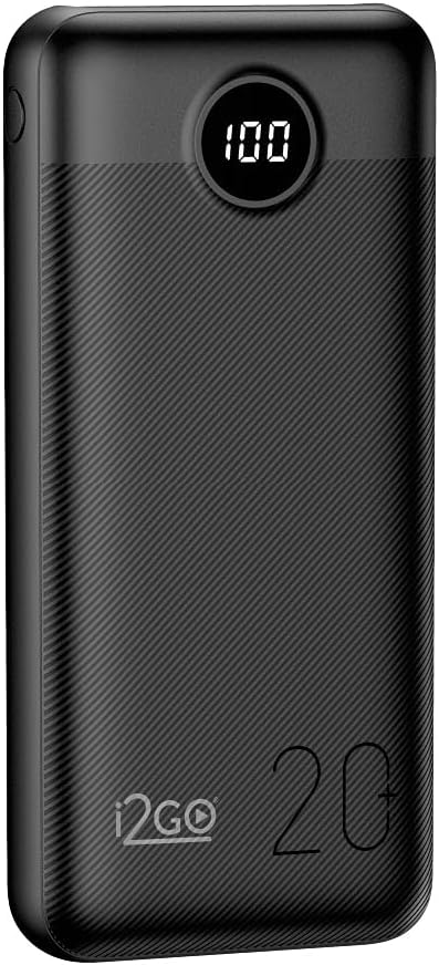 I2GO Carregador Portátil Power Bank 20000mAh Power Delivery 20W USB-C Preto