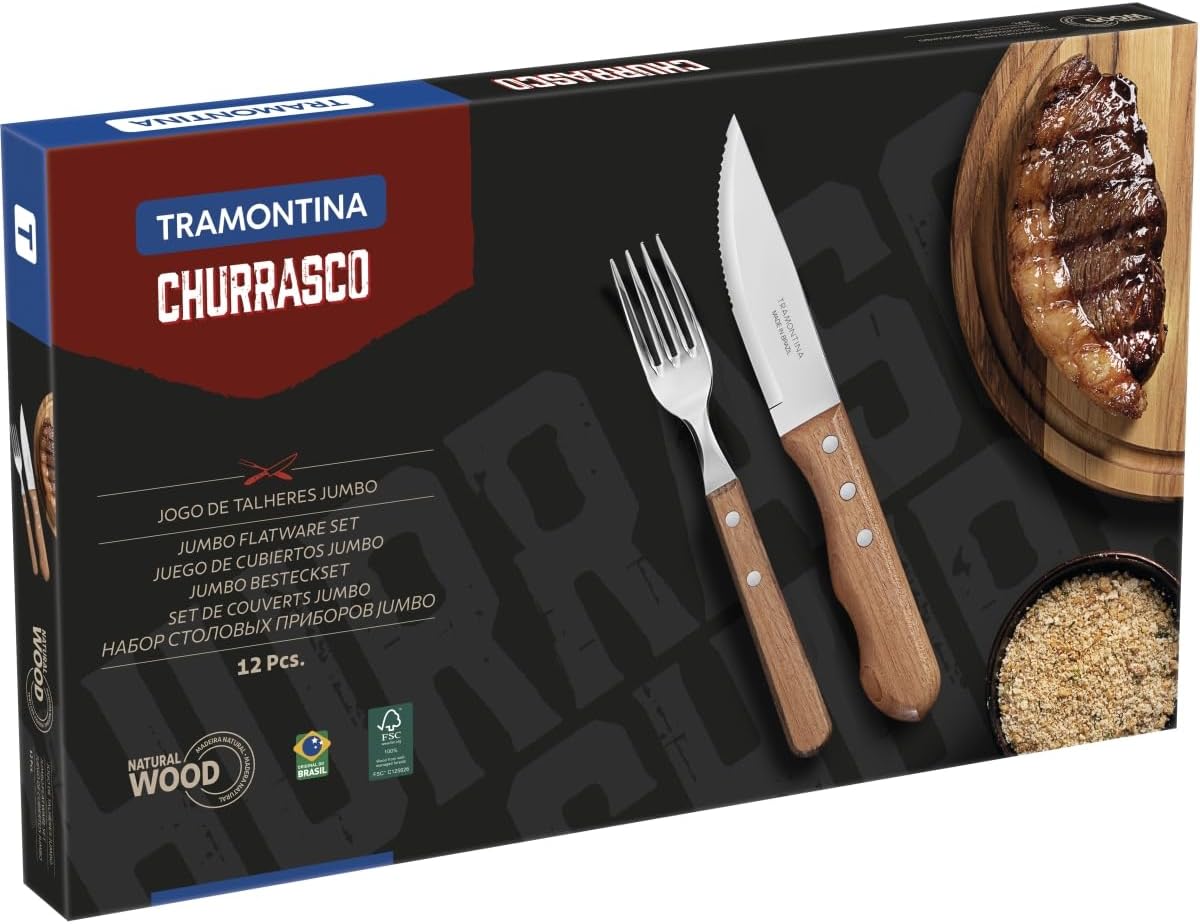Jogo de Churrasco Tramontina Dynamic 12 Peças Inox — foto 3
