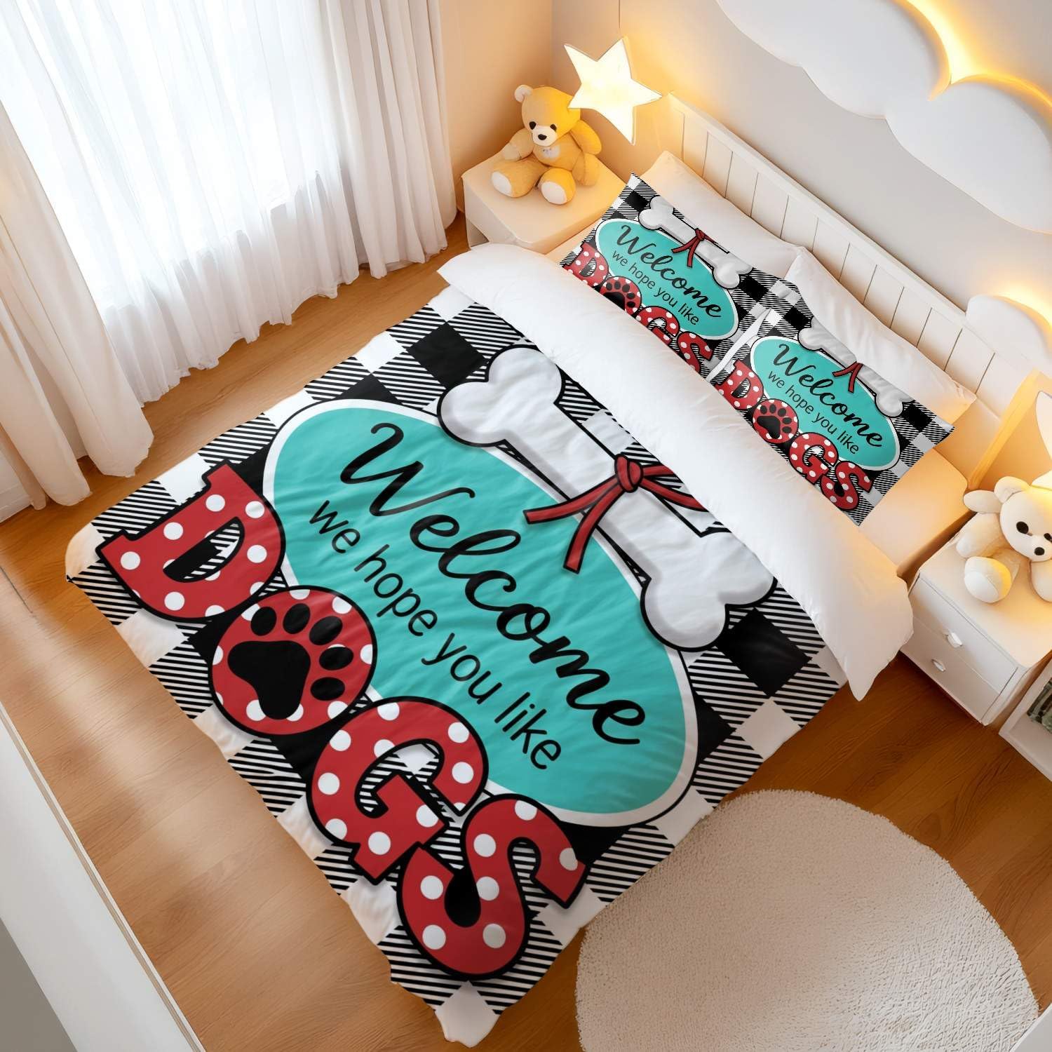 Jogo de Cama Estampa de Cachorro 3D - Microfibra Premium — foto 6