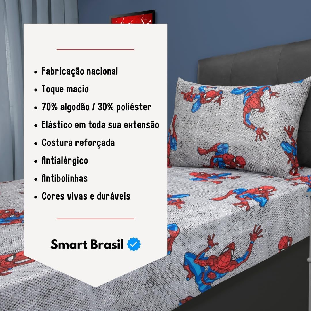 Jogo de Cama Infantil Personagem Colorido — foto 5