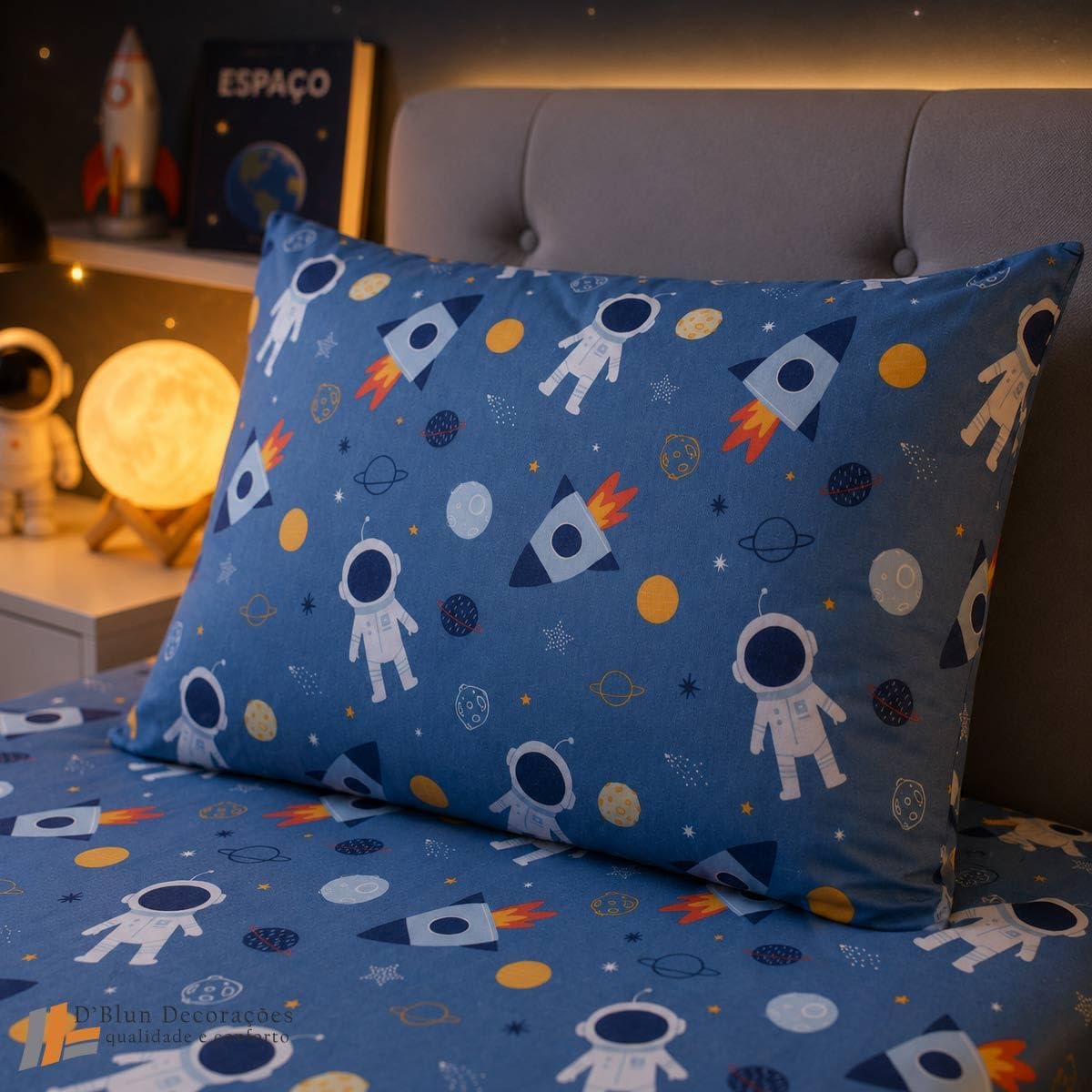 Jogo de Cama Infantil Malha 70% Algodão - Estampas Modernas — foto 6