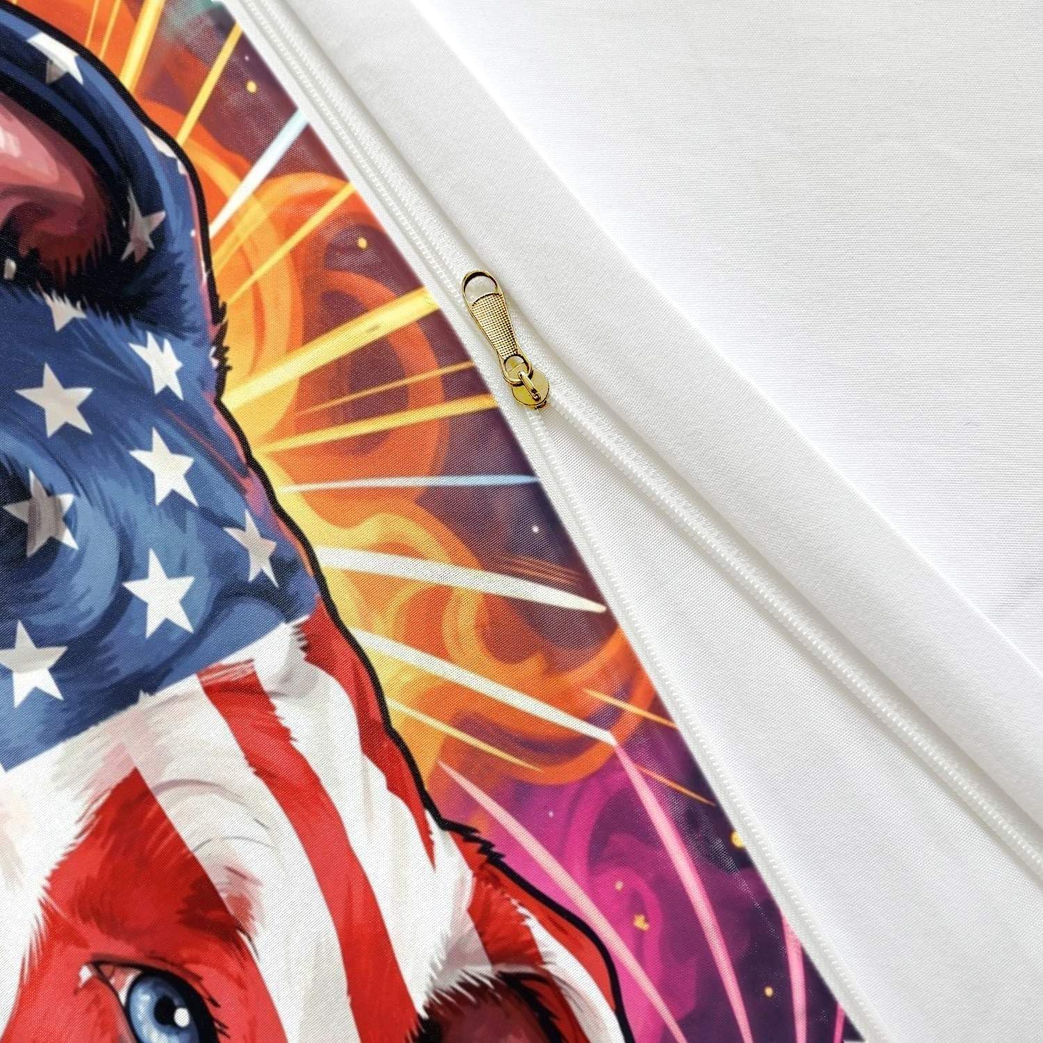 Jogo de Cama Patriótico Bandeira Americana 3 Peças - Microfibra 100% Premium — foto 7
