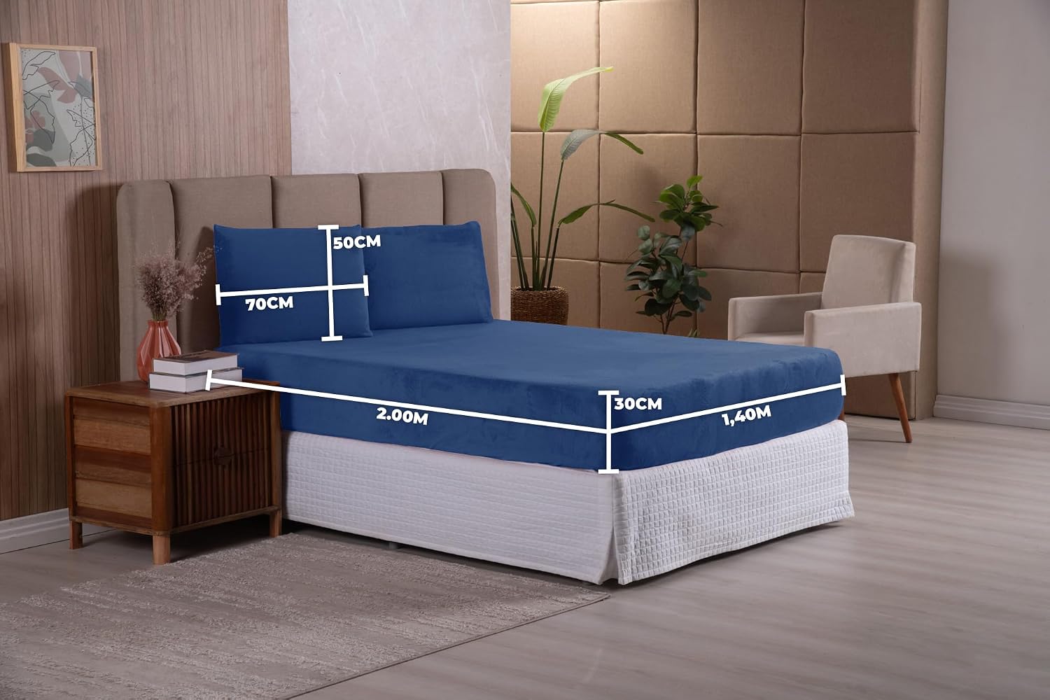 Jogo de Cama Soft Plush 3 Peças Casal Inverno — foto 5