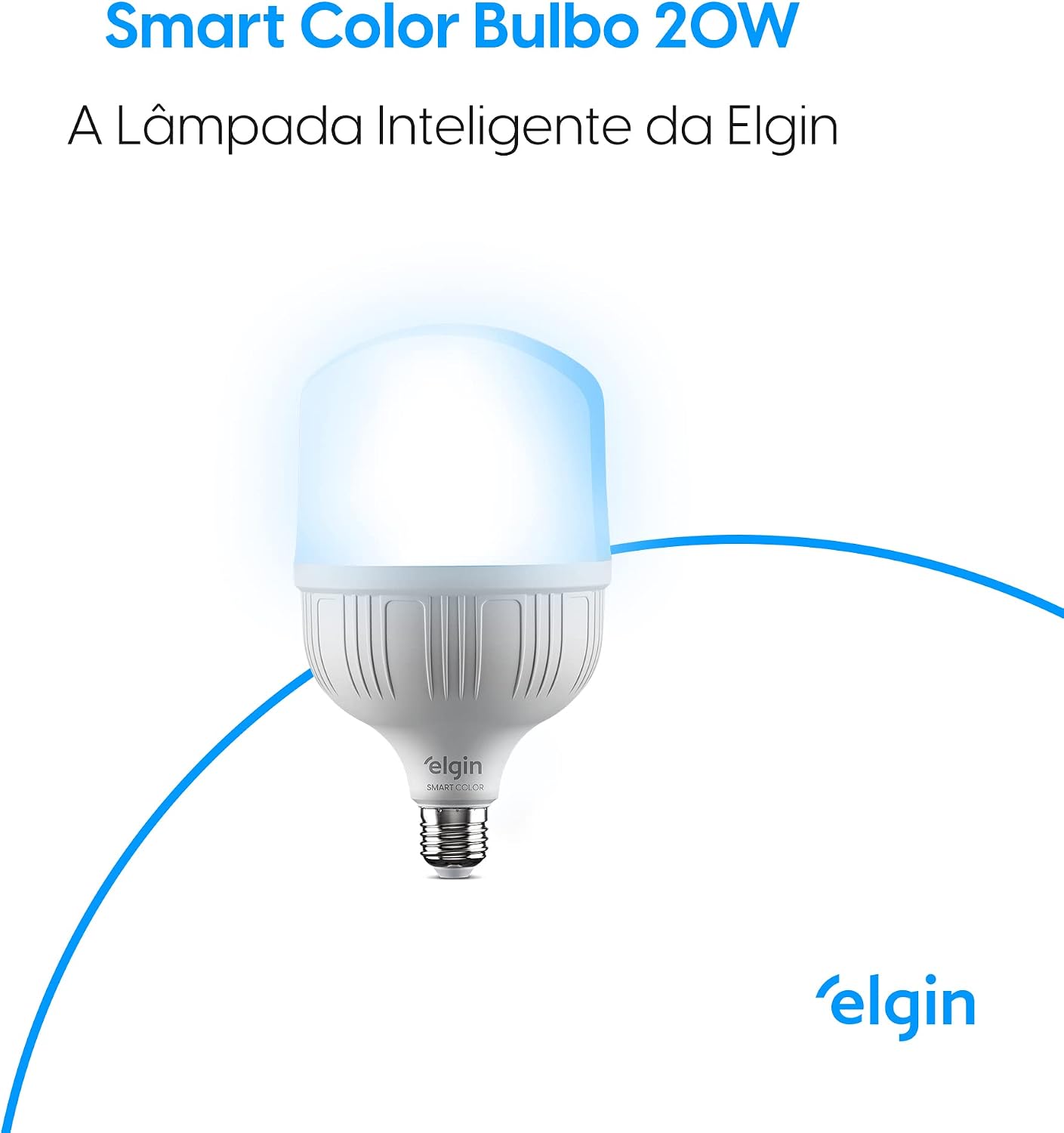 Lâmpada Inteligente Elgin Smart Wi-Fi 20W E27 RGB — foto 2
