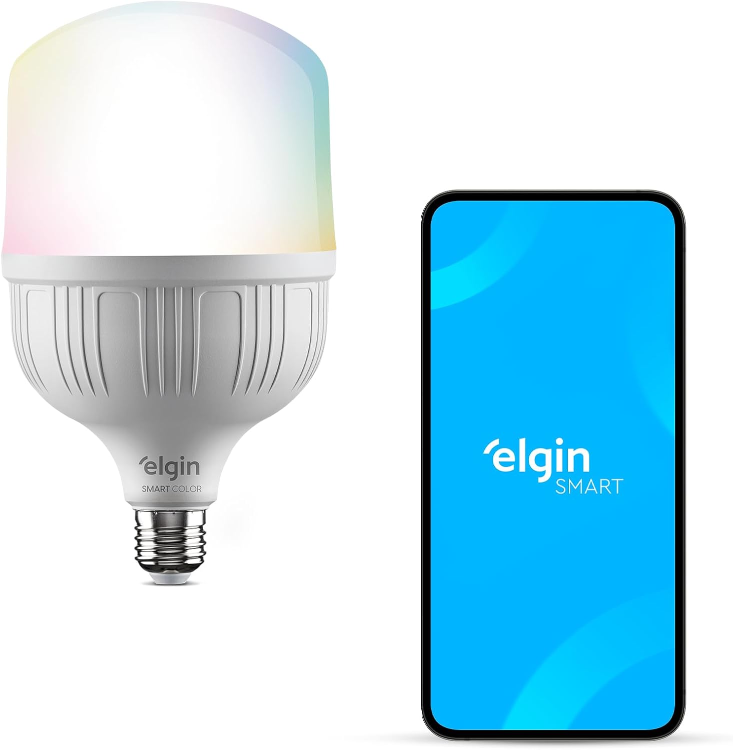Lâmpada Inteligente Elgin Smart Wi-Fi 20W E27 RGB