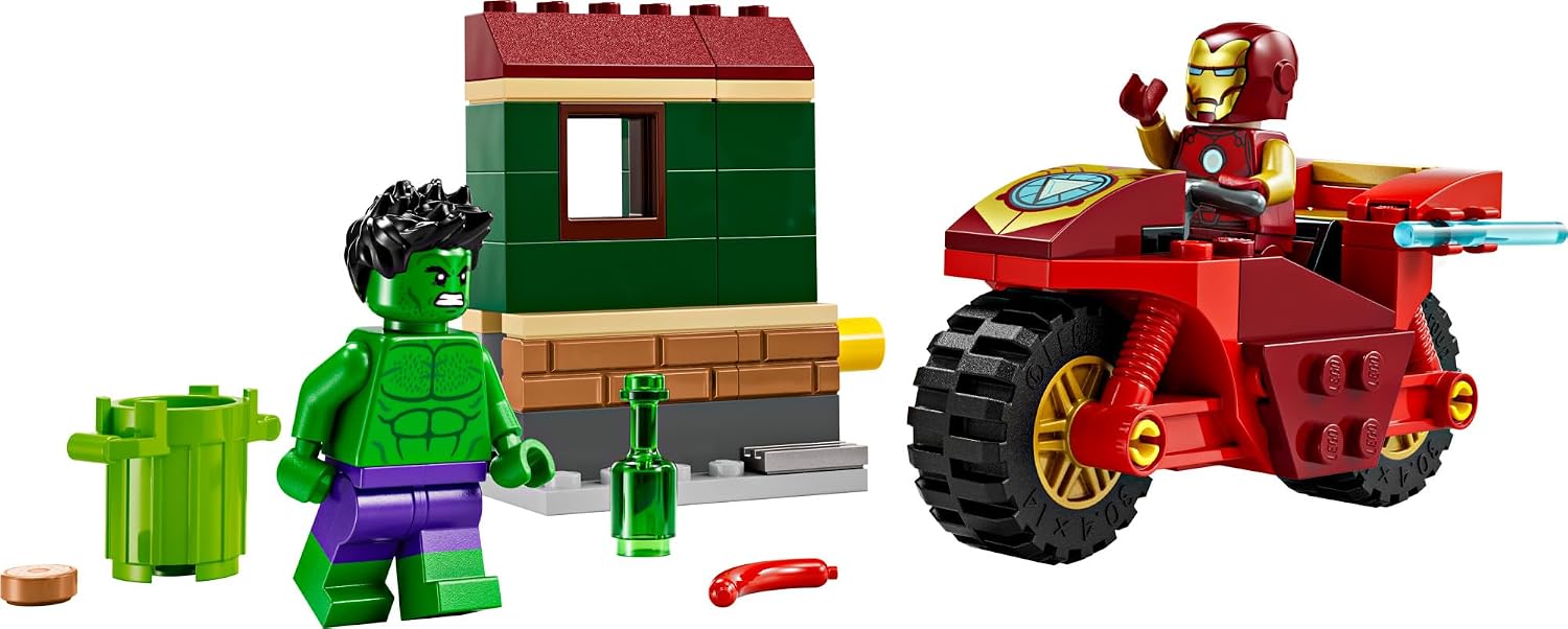 LEGO Marvel 76287 Homem de Ferro com Motocicleta e Hulk — foto 5