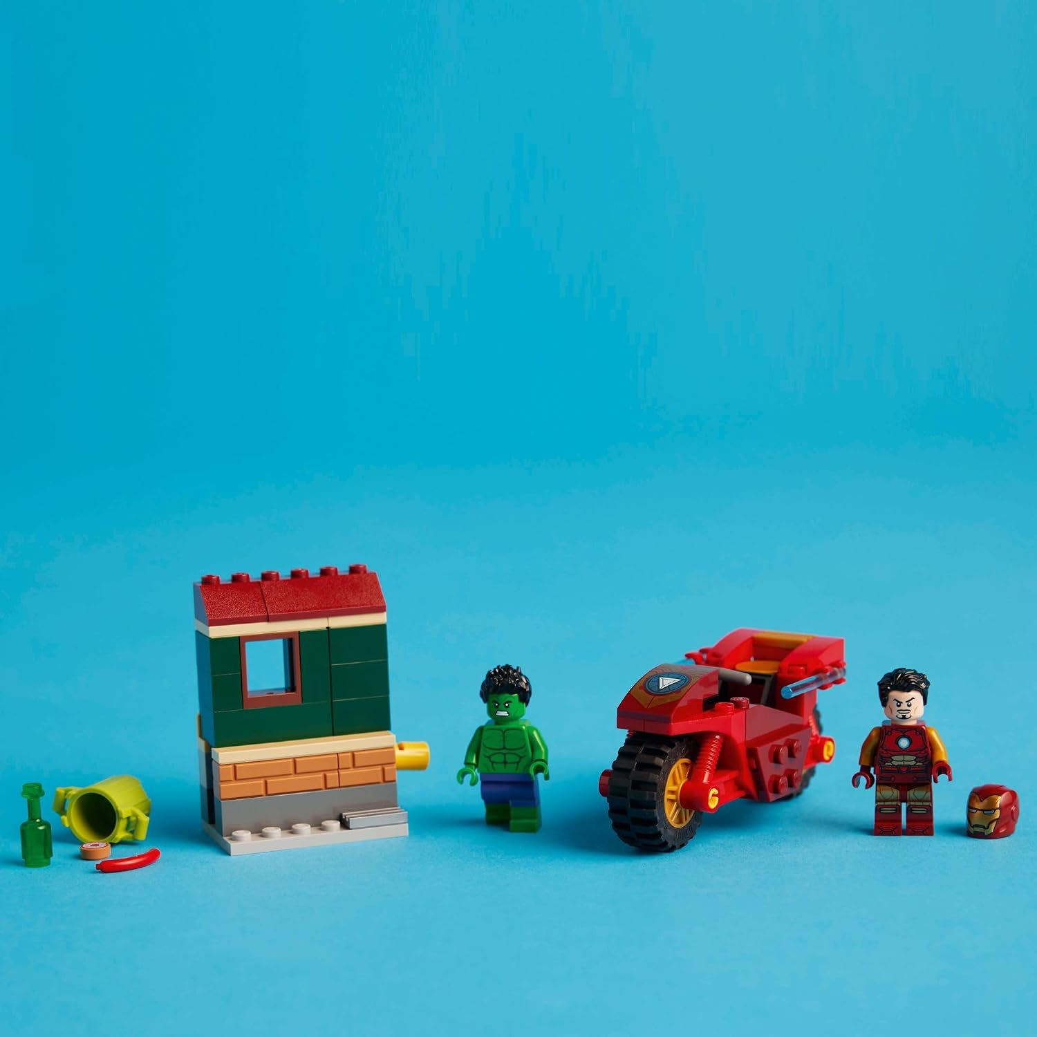 LEGO Marvel 76287 Homem de Ferro com Motocicleta e Hulk — foto 4