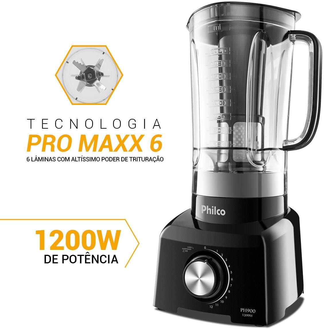 Liquidificador Philco PH900 3L Preto 110V — foto 2