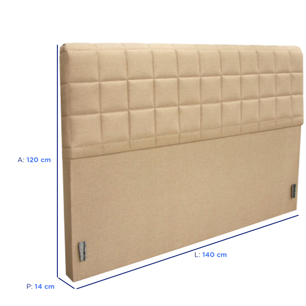 Cabeceira Casal 140cm Suede Roma Gazin — foto 3