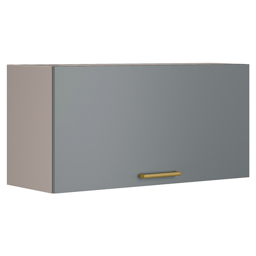 Armário Aéreo 80cm 1 Porta MDF Puxador de Alumínio Essence Itatiaia