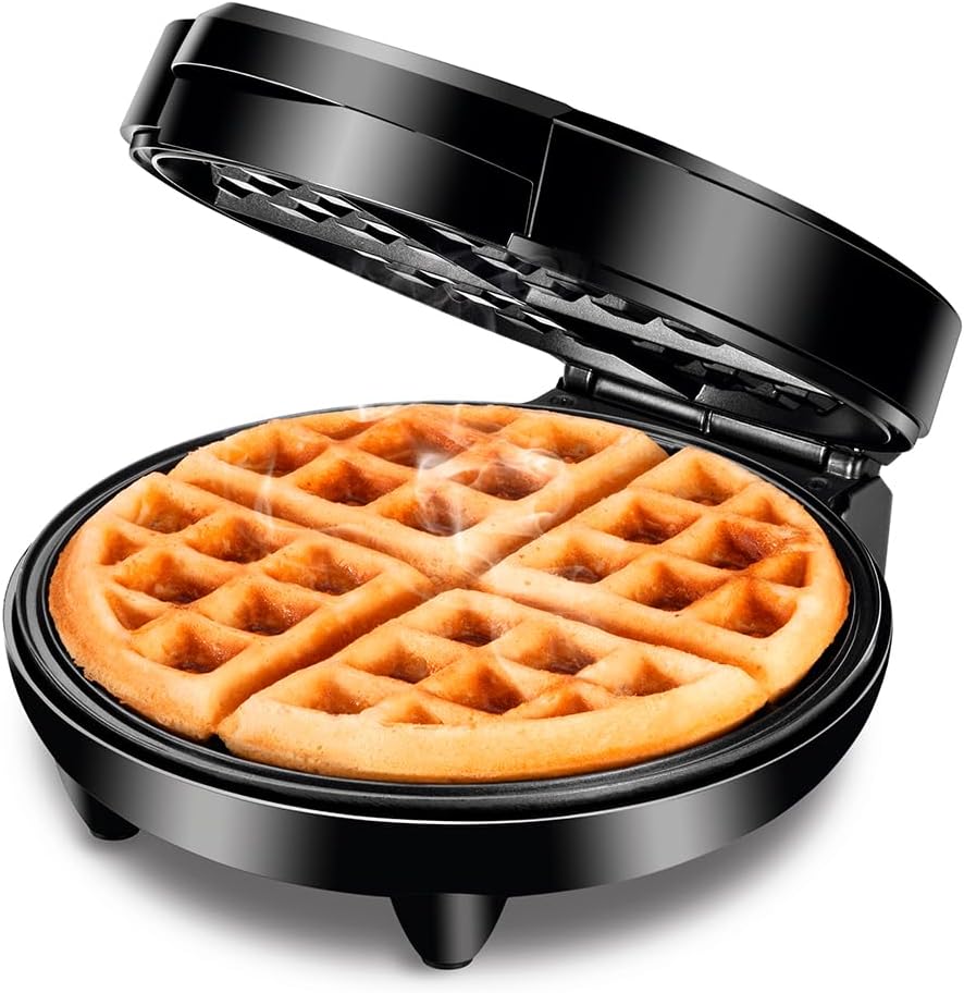 Máquina de Waffles 4 Waffles Antiaderente 1200W Inox