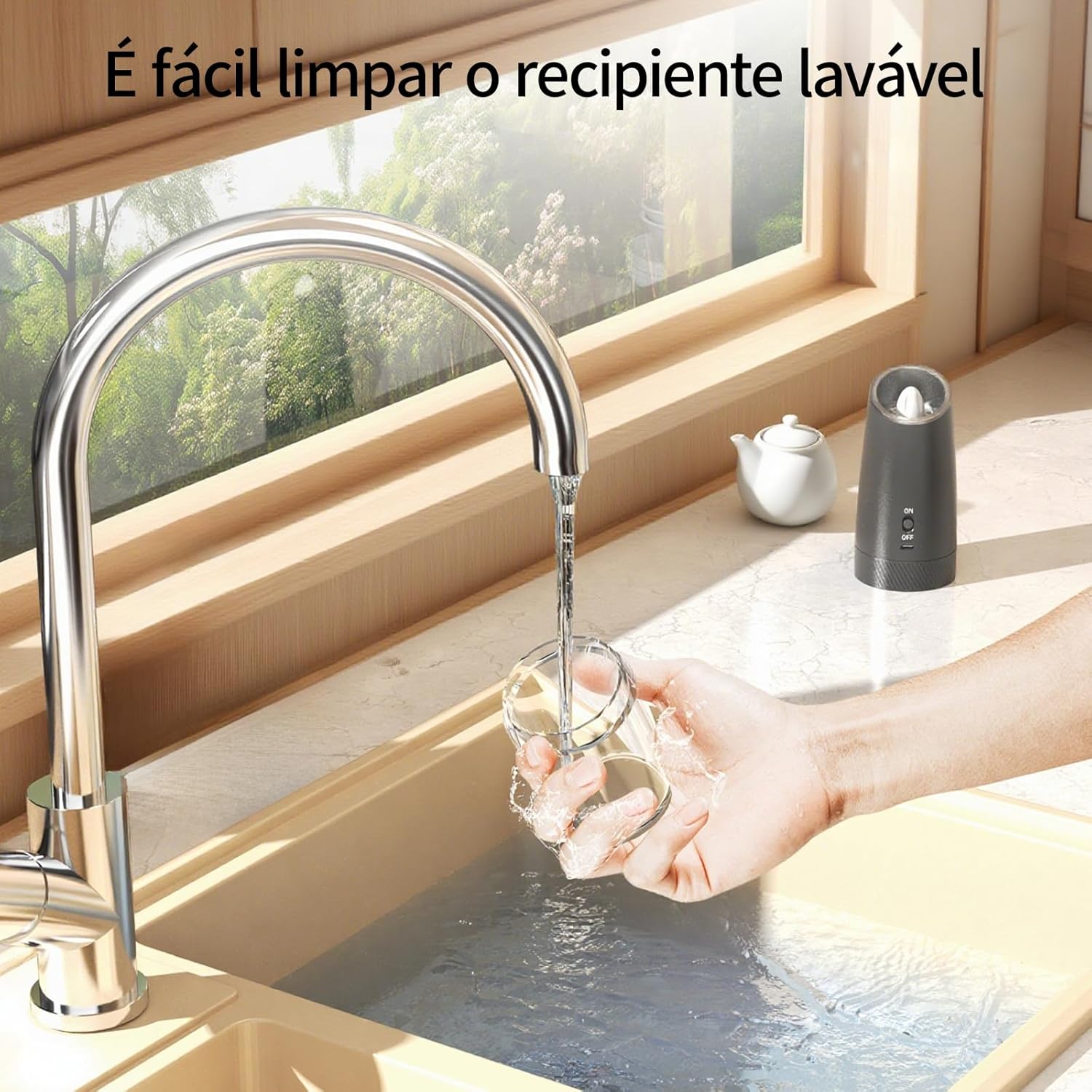 Moedor de Pimenta Elétrico Recarregável USB com Luz LED — foto 6