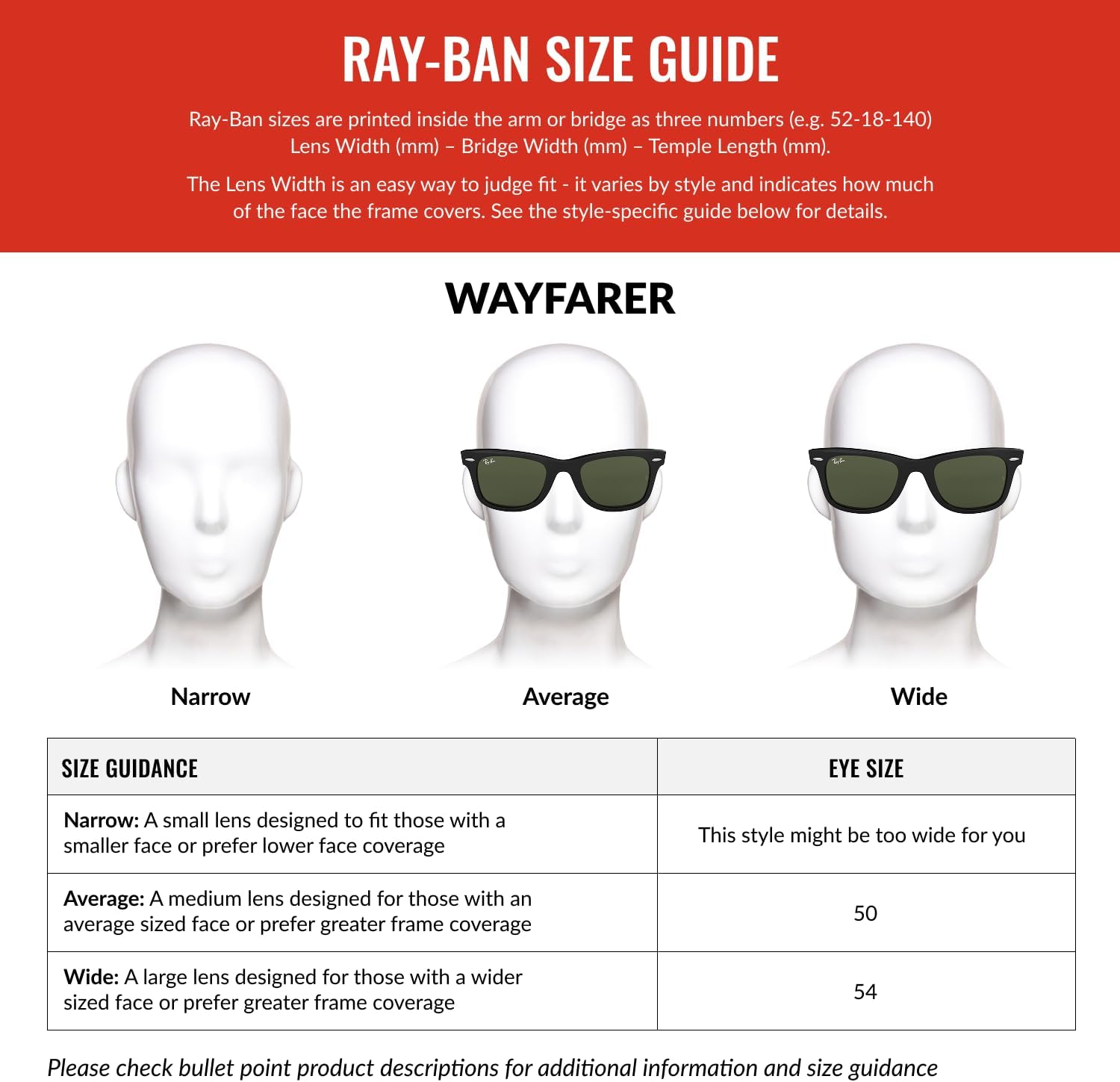 Óculos de Sol Ray-Ban Wayfarer 54 — foto 5