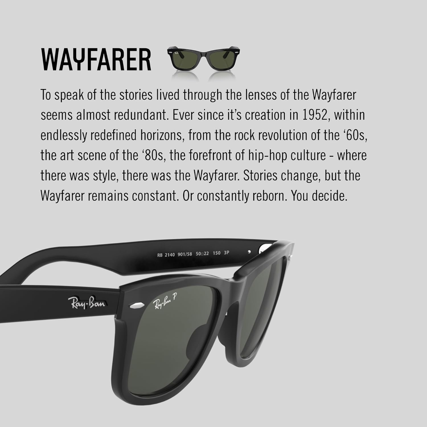 Óculos de Sol Ray-Ban Wayfarer 54 — foto 4