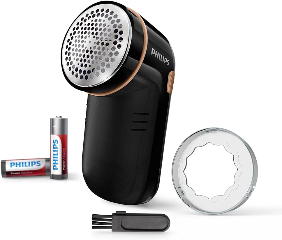 Philips Walita Papa Bolinhas GC026 - Removedor de Bolinhas Preto com 2 Pilhas AA