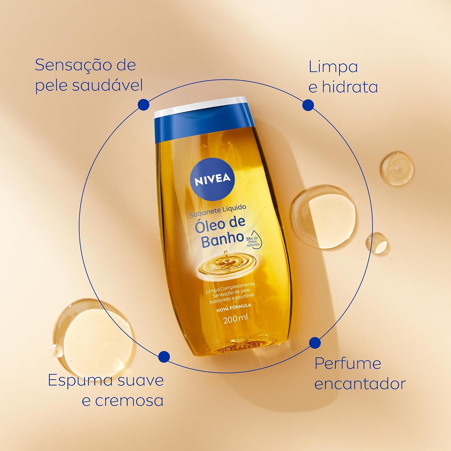Sabonete Hidratante com 55% de Óleos Naturais - 500ml — foto 5