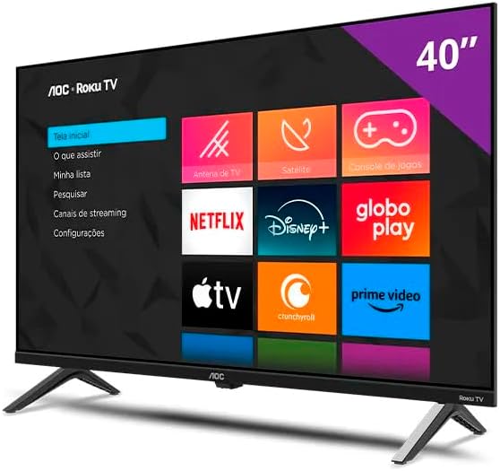 Smart TV 40" AOC Roku TV DLED Full HD 40S5045/78G