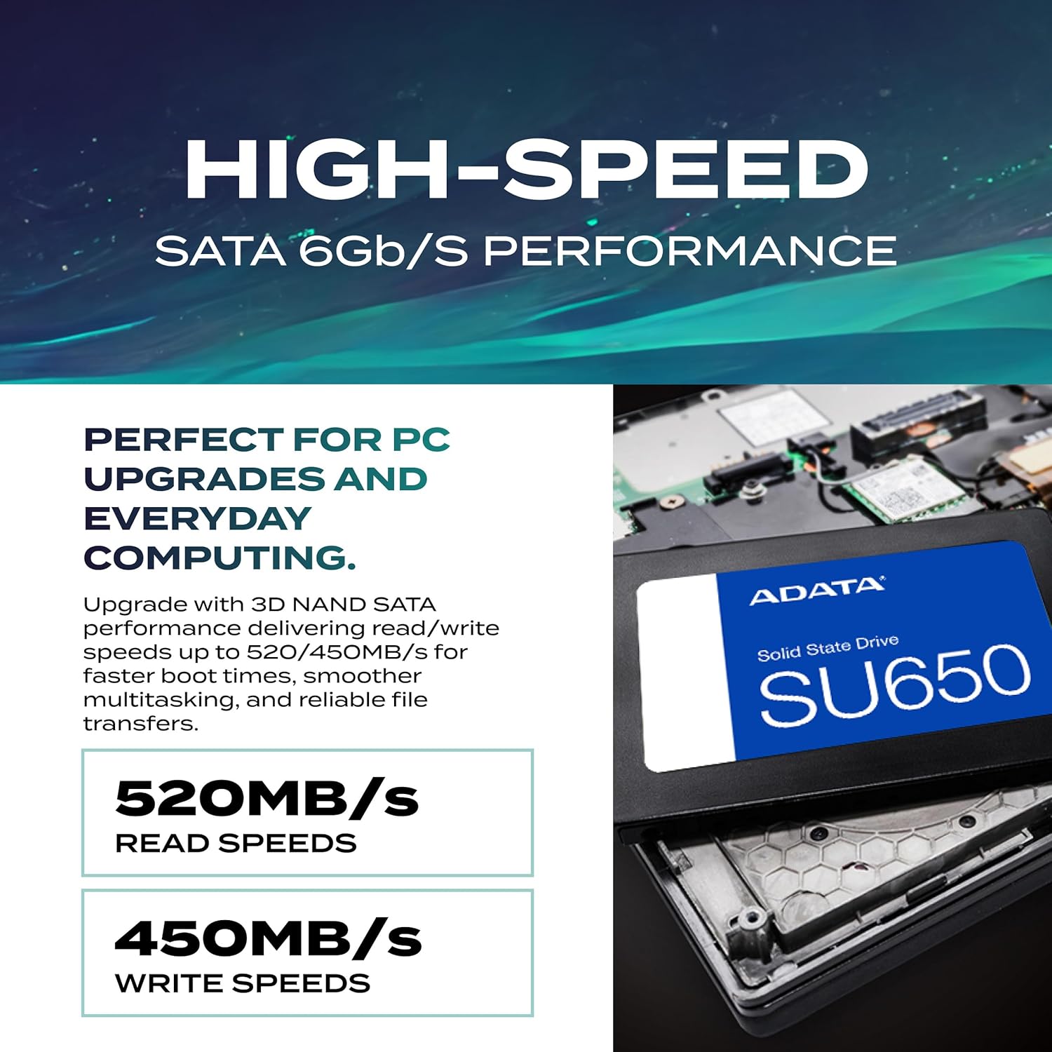 SSD ADATA SU650 512GB 2,5" — foto 3