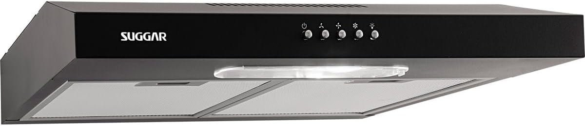 Suggar Depurador de Ar Slim 60cm 3 Velocidades Preto 110V DPS161PT