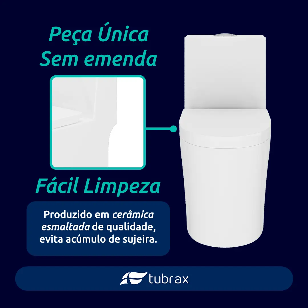 Vaso Sanitário Monobloco Tubrax Acies Completo — foto 3