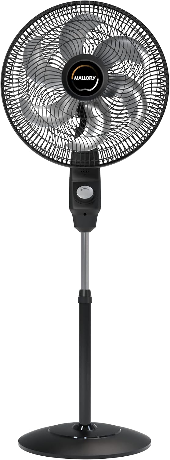 Ventilador de Coluna Mallory Éolo 126W - Silencioso, Hélice de 6 Pás, Grade Especial TS, 3 Velocidades - 220V