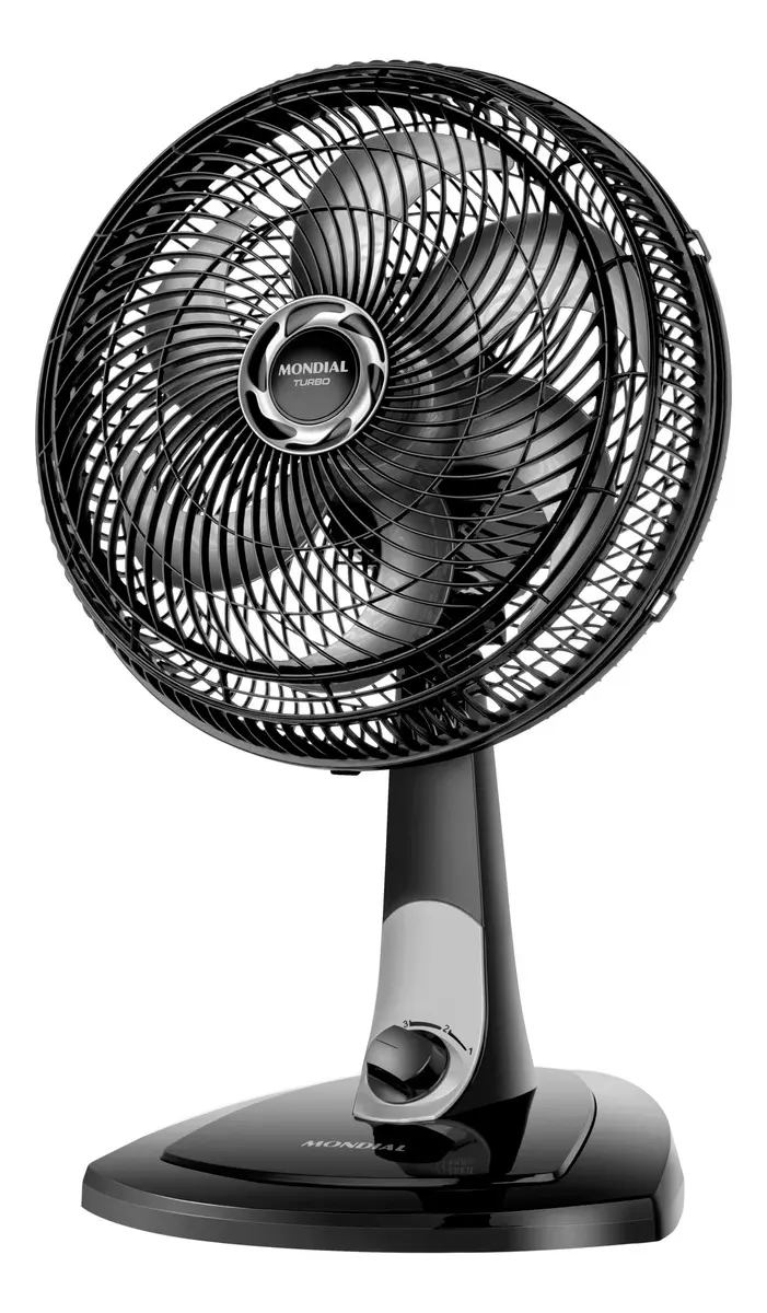 Ventilador de Mesa Mondial Turbo 30cm VT-30-NB 60W Bivolt