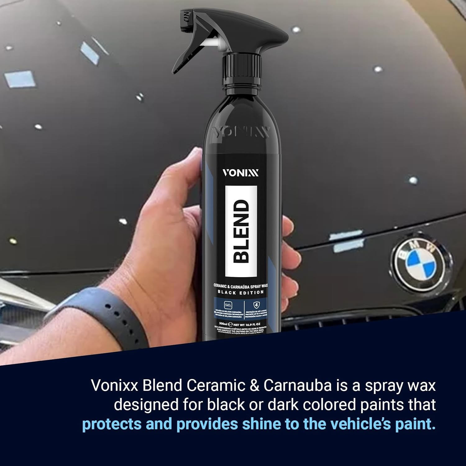 Vonix Blend Ceramic & Carnaúba Spray Wax Black Edition — foto 3