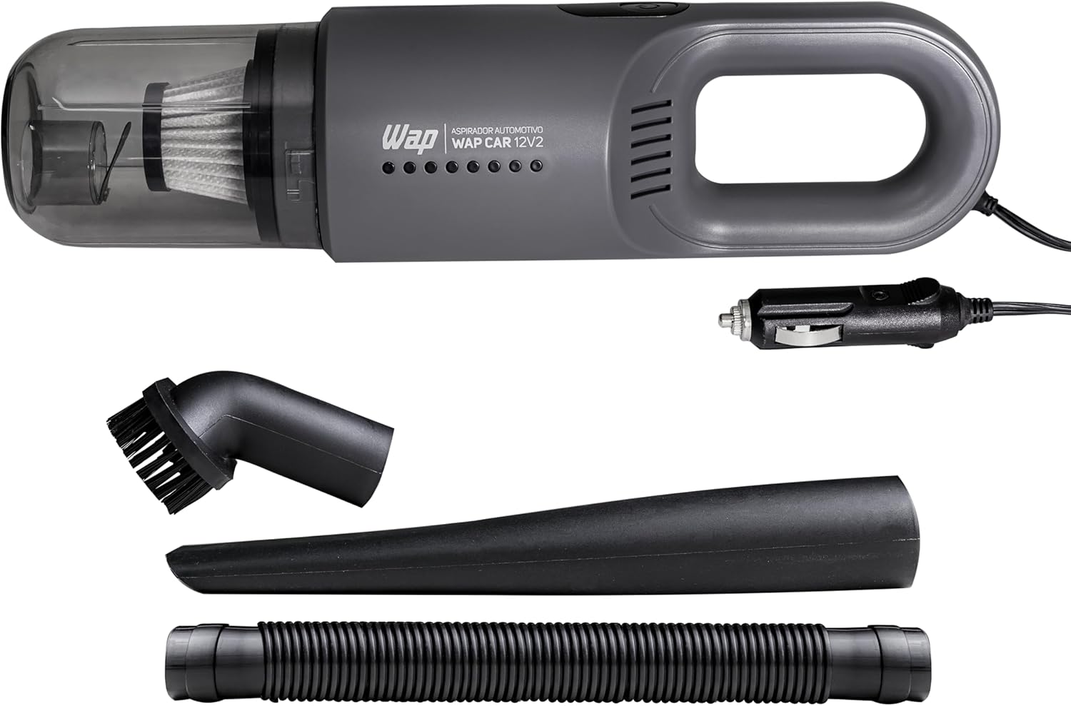 WAP Aspirador de Pó Automotivo CAR 12V2 Portátil 420ml Filtro Lavável 180W